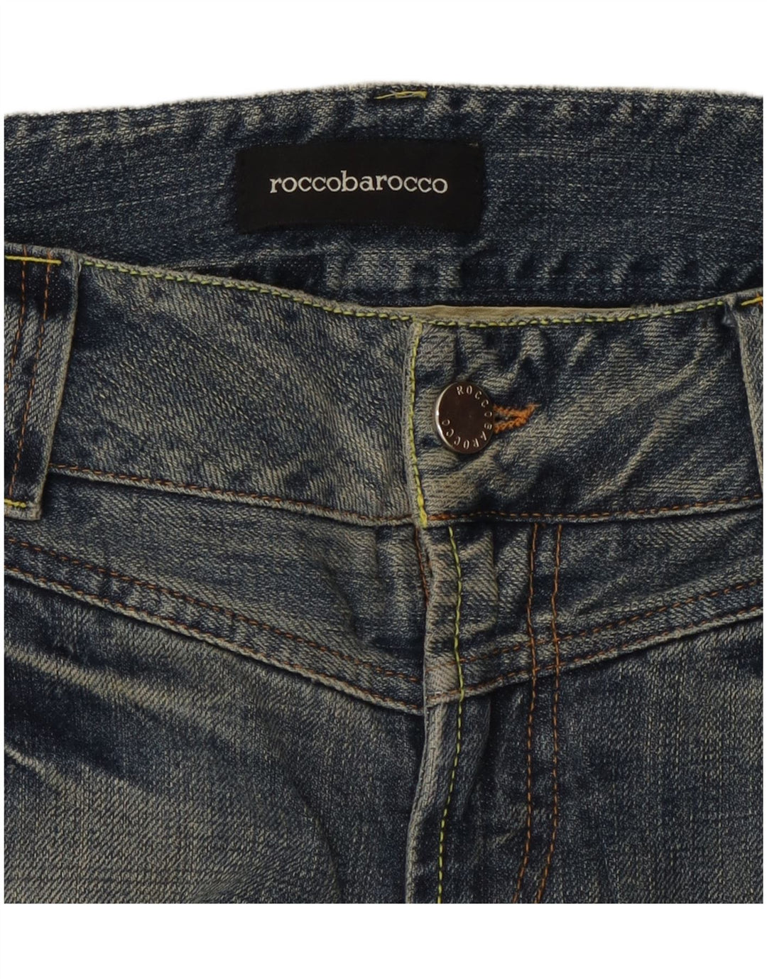 ROCCOBAROCCO Damen Slim Jeans W34 L27 Blau