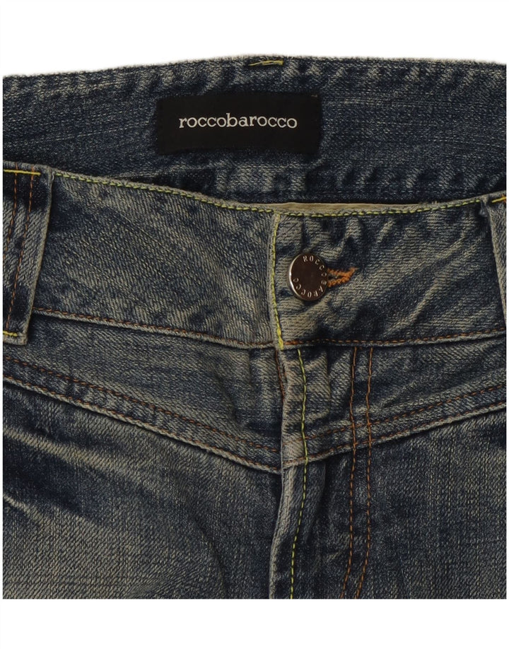 ROCCOBAROCCO Damen Slim Jeans W34 L27 Blau