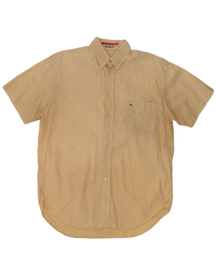 Murphy & Nye Herren Kurzarmhemd Mittelbeige