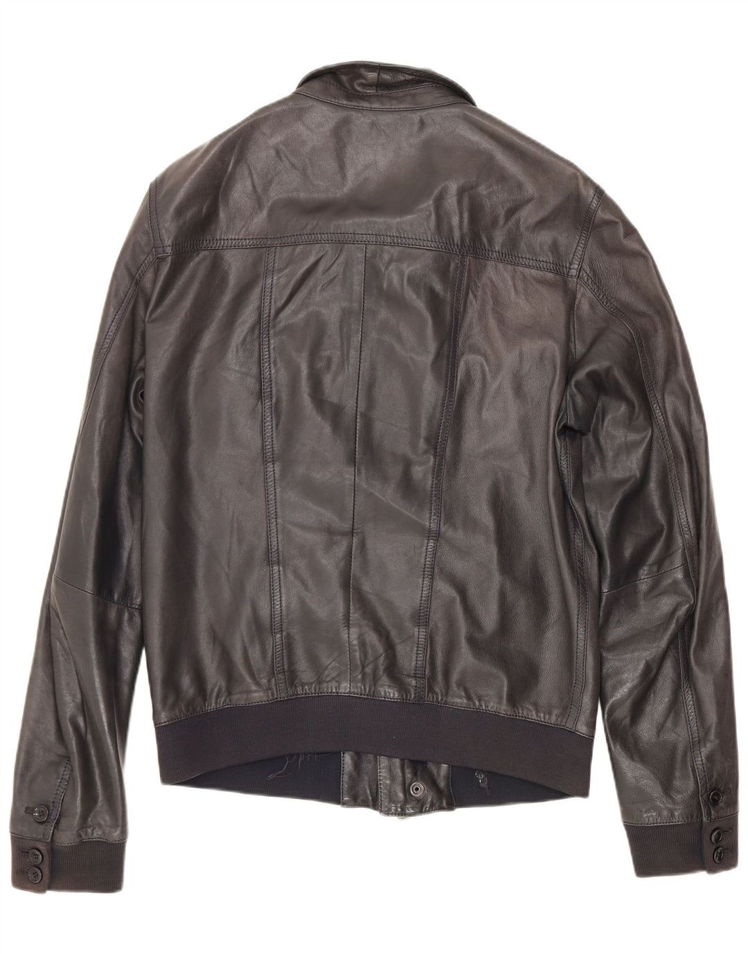 Vintage Herren Lederjacke IT 50 Medium Schwarz