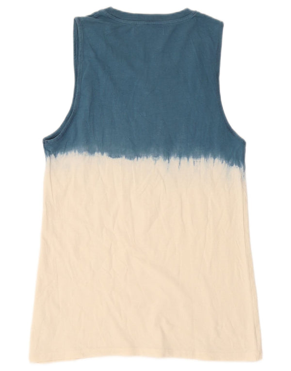 Zara Jungen-Top mit Grafik, 13–14 Jahre, blaues Farbblockdesign