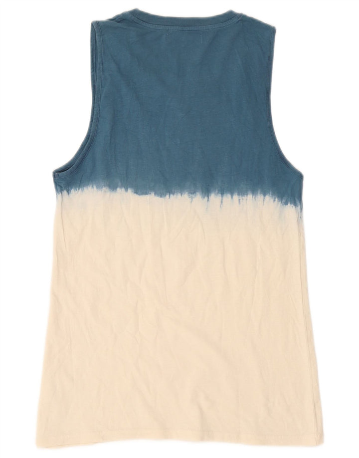 Zara Jungen-Top mit Grafik, 13–14 Jahre, blaues Farbblockdesign