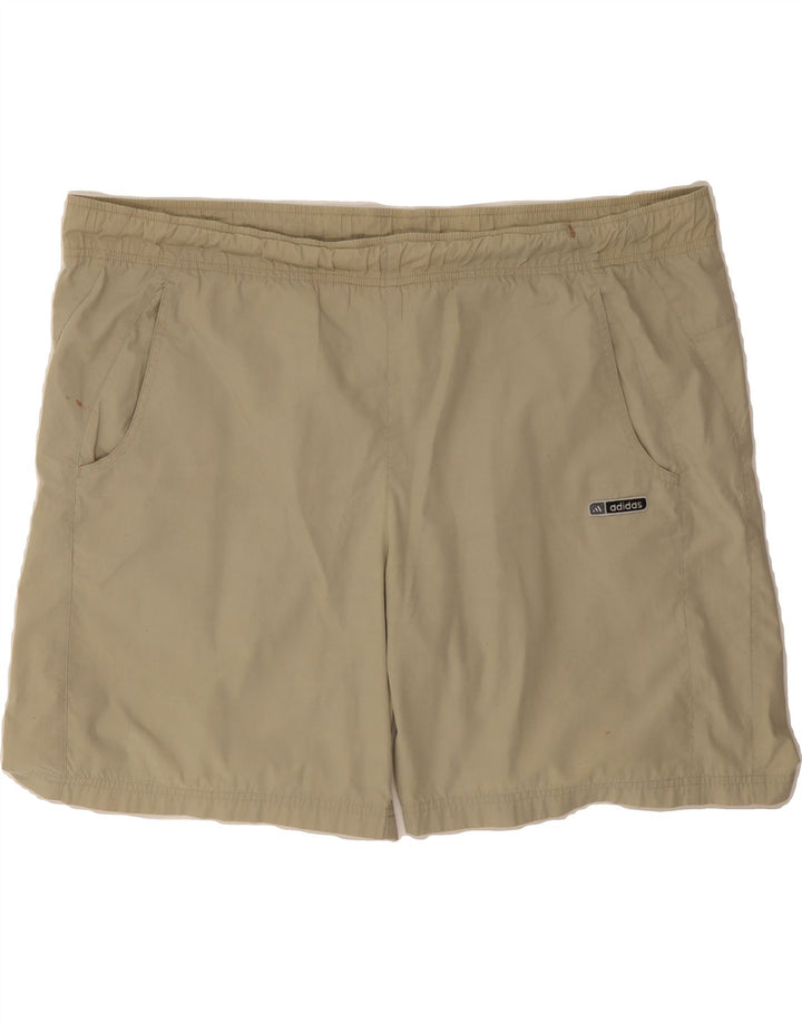 ADIDAS Mens Casual Shorts XL W44  Beige Polyester Vintage Adidas and Second-Hand Adidas from Messina Hembry 