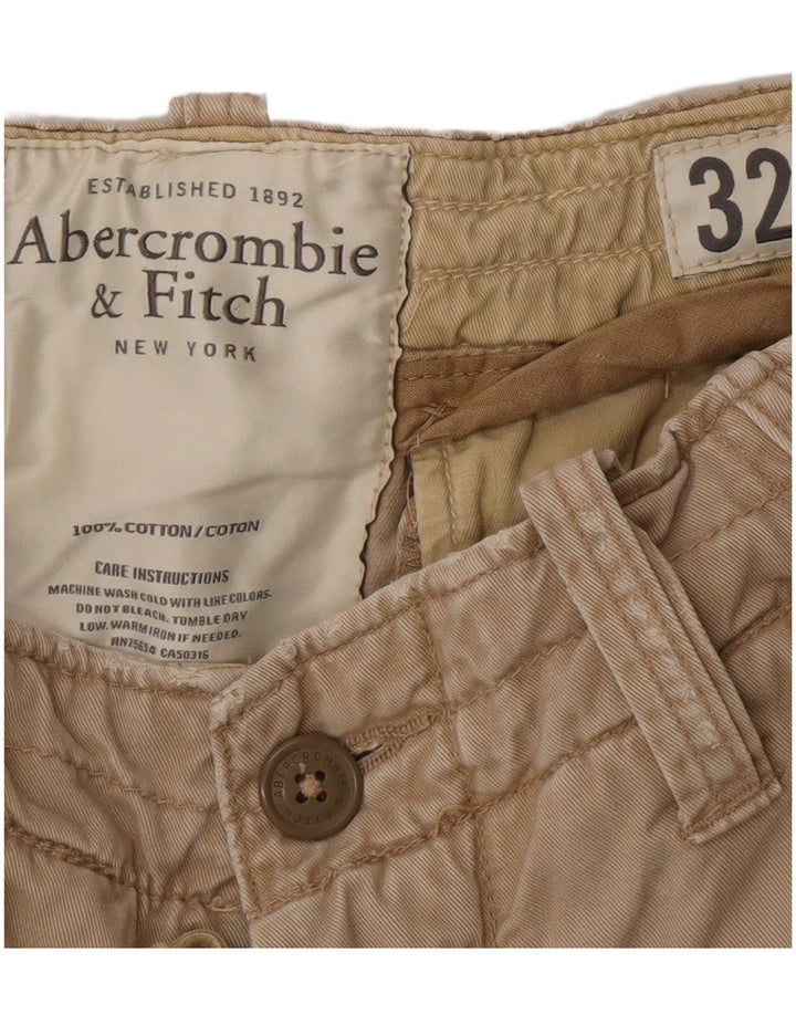 Abercrombie & Fitch Herren Cargoshorts W32 Mittelbeige Baumwolle