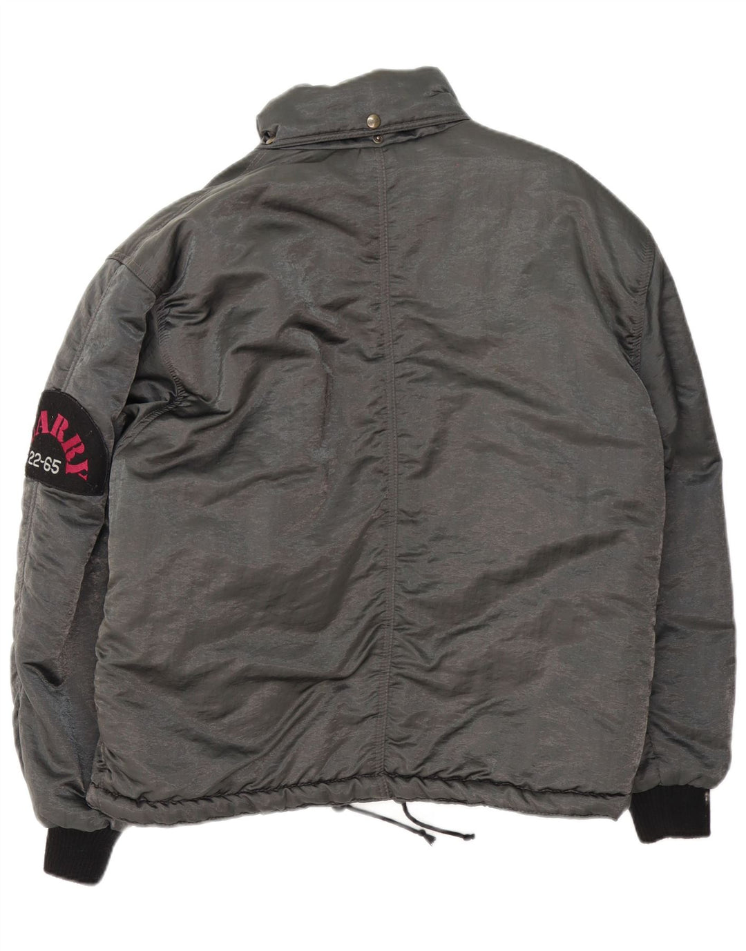 Quarry Herren-Windbreaker-Jacke, UK 38, mittelgraues Colourblock-Polyamid