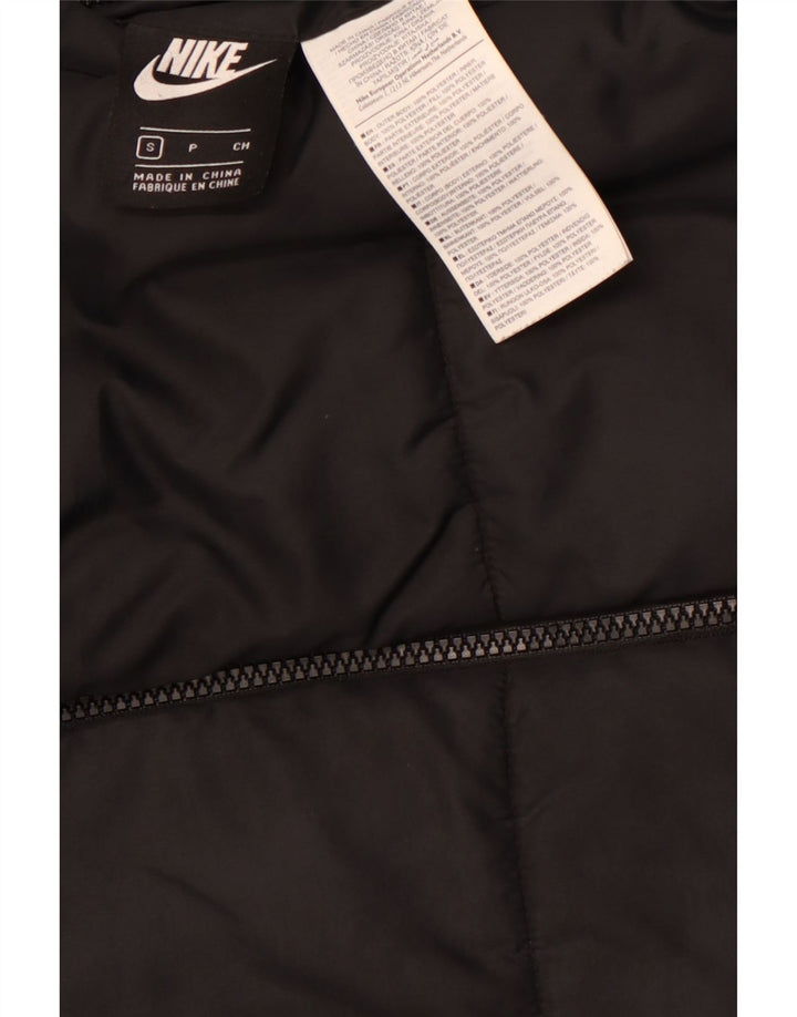 NIKE Damen Kapuzenjacke, wendbar, wattiert, Gr. 10, Größe S, Schwarz, Polyester