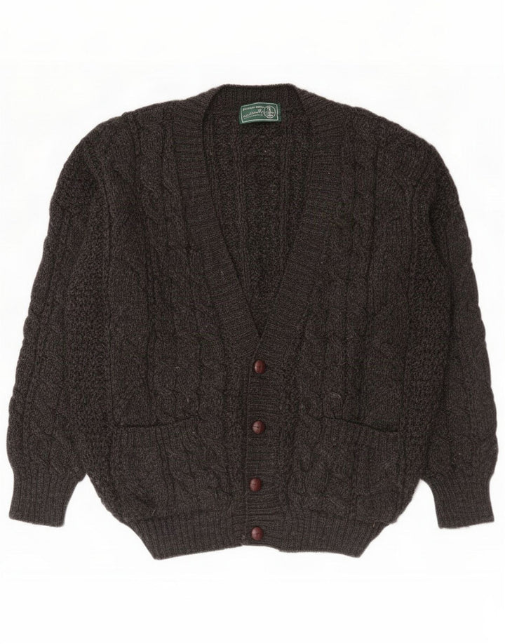 British Wool Herren-Strickjacke XL Grau Neu