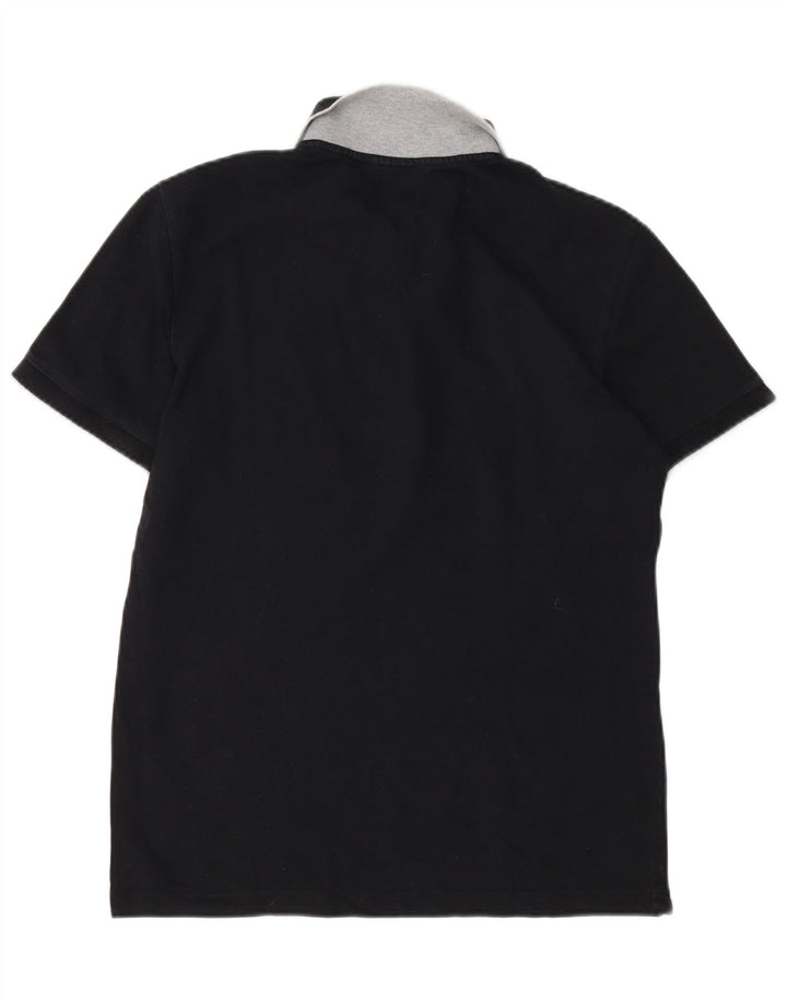 Gas Herren-Poloshirt, groß, schwarze Baumwolle