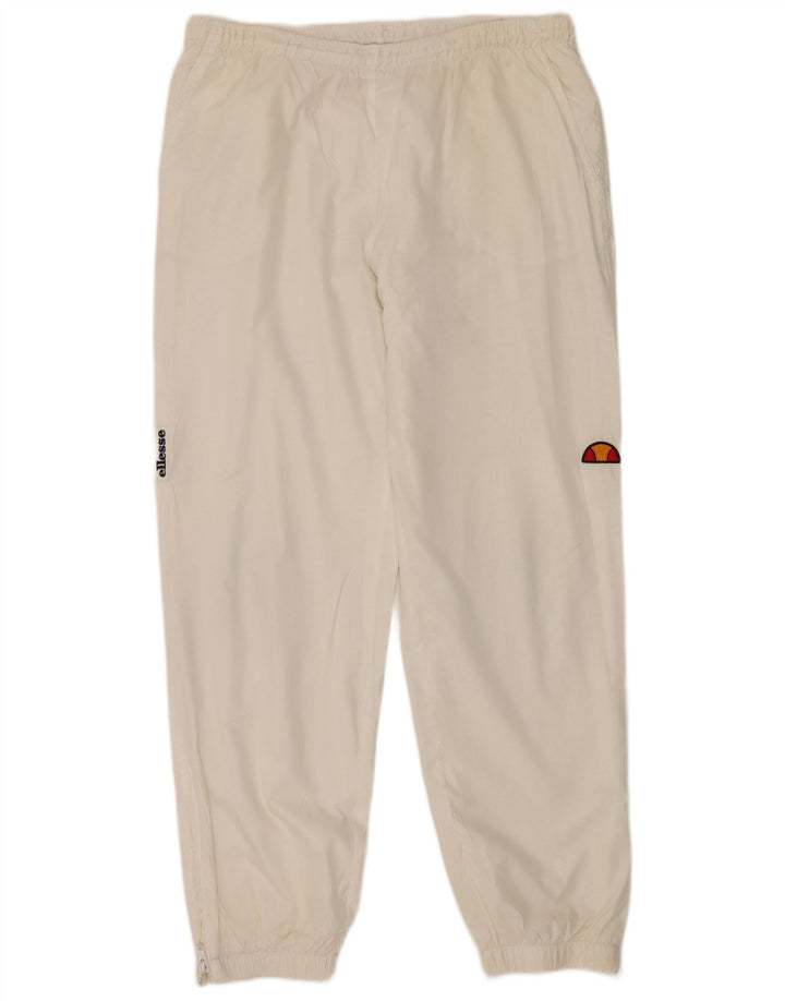 Ellesse Herren-Trainingshose, Jogginghose, Größe L, Weiß