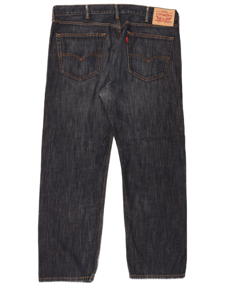 Levi's Herren 505 Straight Jeans W38 L30 Marineblau