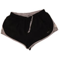 Nike Damen-Sportshorts, mittelgroß, W28, L12, schwarzes Colourblock-Polyester