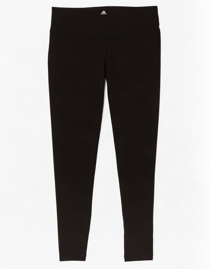 Adidas Damen Leggings UK 16/18 Large Schwarz