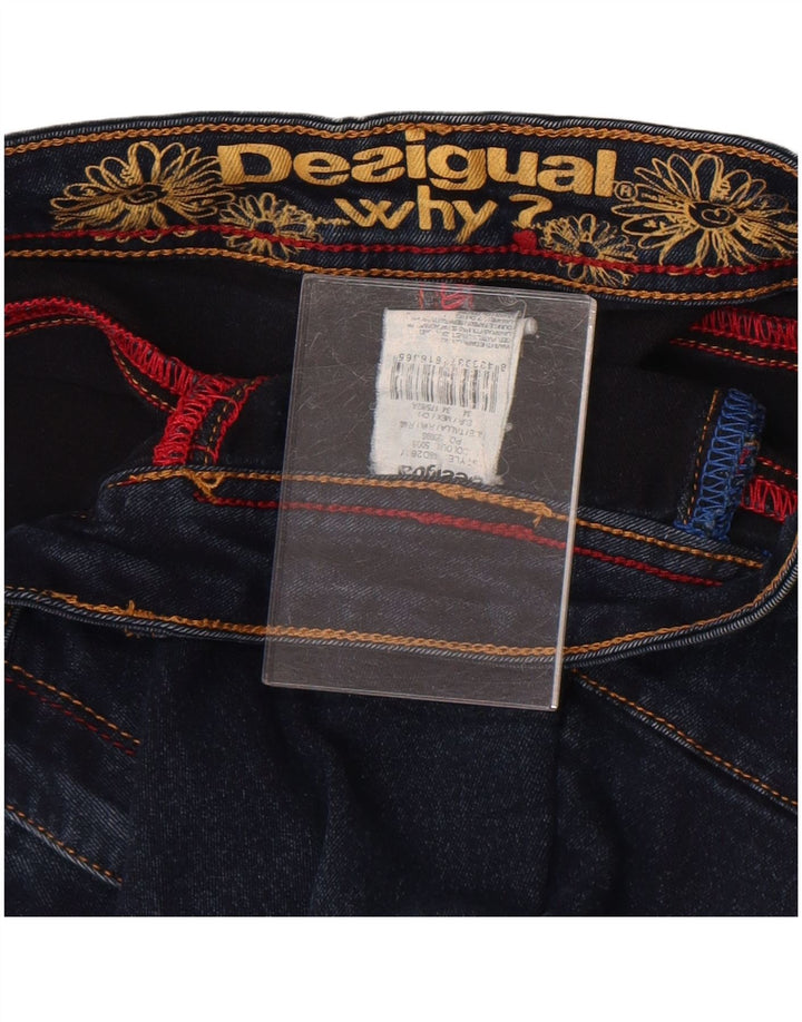 Desigual Damen Skinny Jeans W34 L29 Blau