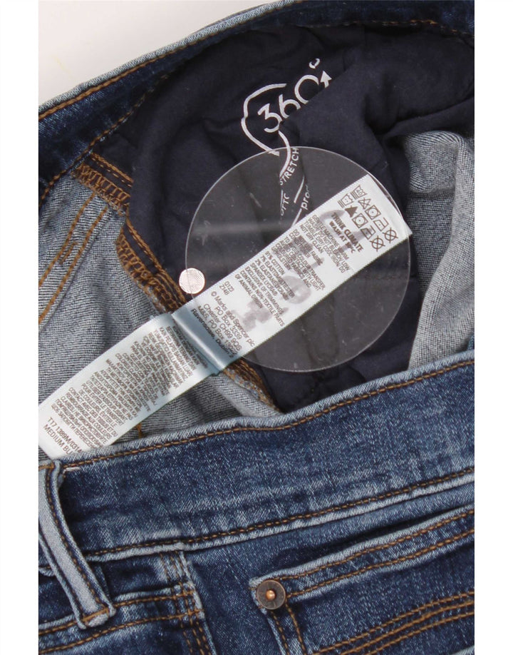 Marks & Spencer Herren Straight Jeans W40 L27 Blaue Baumwolle