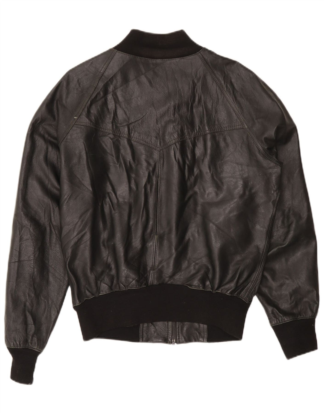 Vintage Herren Lederjacke UK 40 Large Schwarz