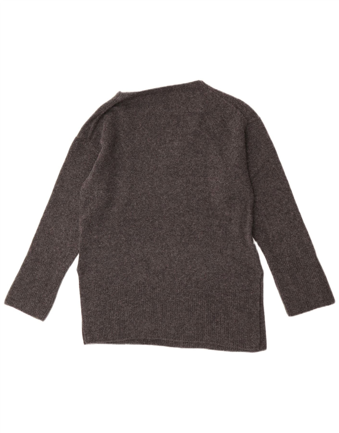Massimo Dutti Damen-Pullover mit V-Ausschnitt, UK 10, kleine graue Wolle