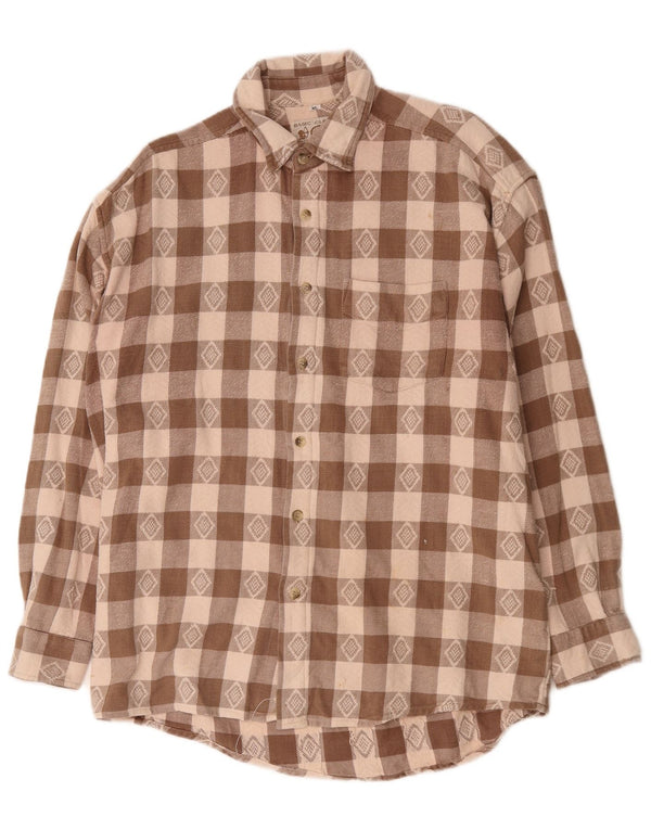 Tom Tailor Herren-Flanellhemd XL, braun kariert, Baumwolle
