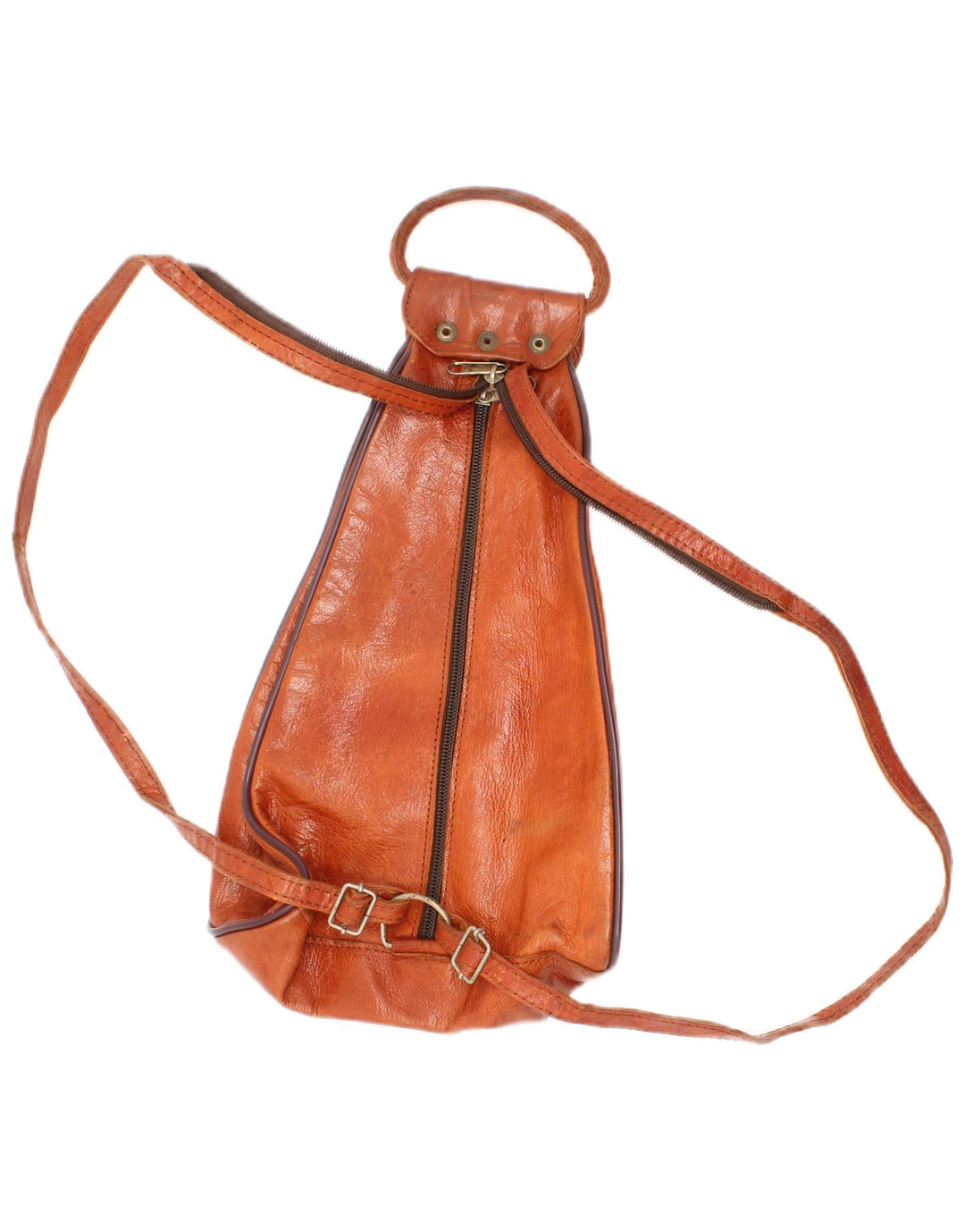 Vintage Damen Lederrucksack Einheitsgröße L8 Braun