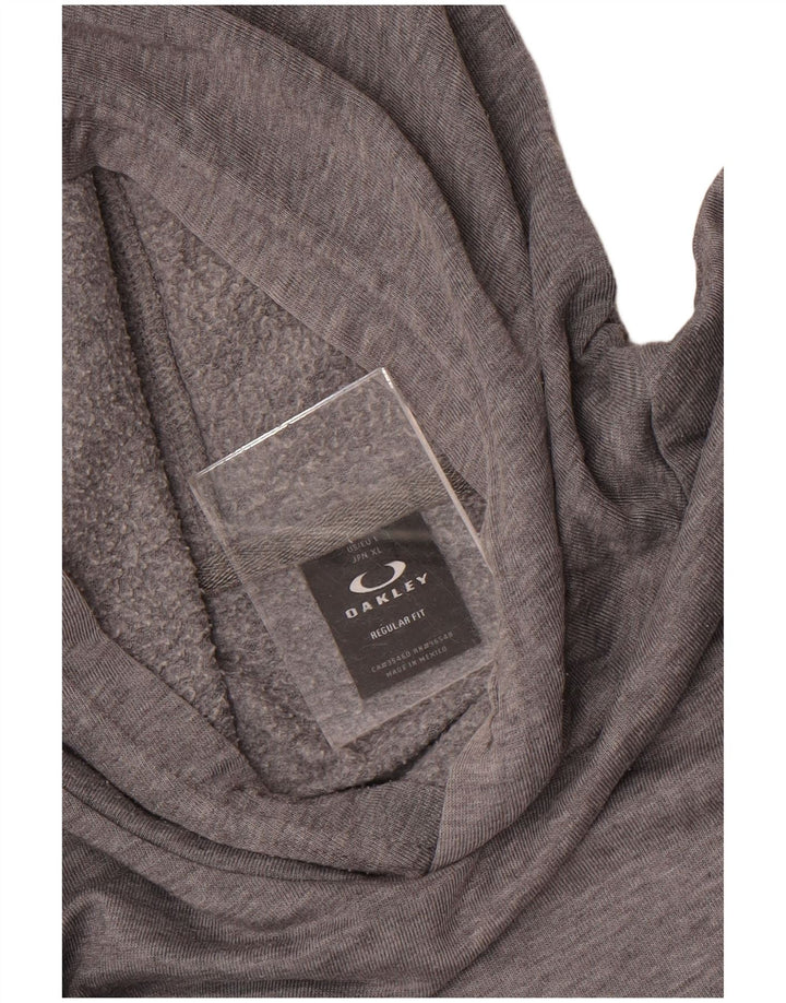 Oakley Herren-Kapuzenpullover mit normaler Passform, Größe L, Grau