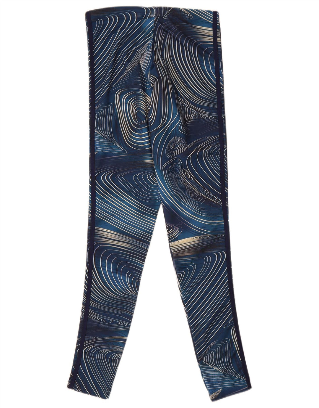 Adidas Damen-Leggings mit abstraktem Muster, Größe S, Marineblau, Polyester