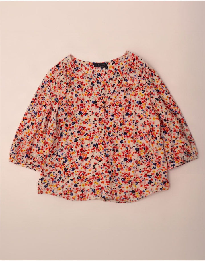 Marks & Spencer Damen-Blusenoberteil mit 3/4-Ärmeln, UK 18, XL, Mehrfarbig