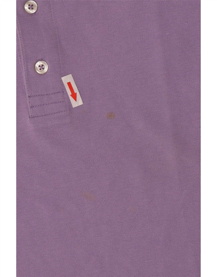 Kappa Herren-Poloshirt aus mittelvioletter Baumwolle