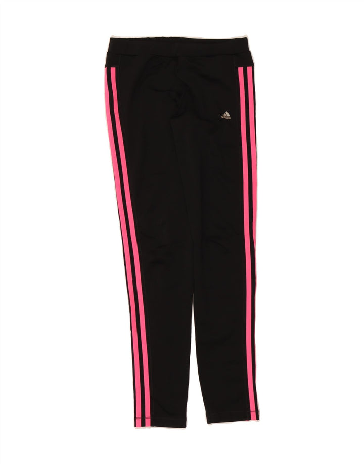 ADIDAS Girls Climalite Leggings 13-14 Years  Black Vintage Adidas and Second-Hand Adidas from Messina Hembry 