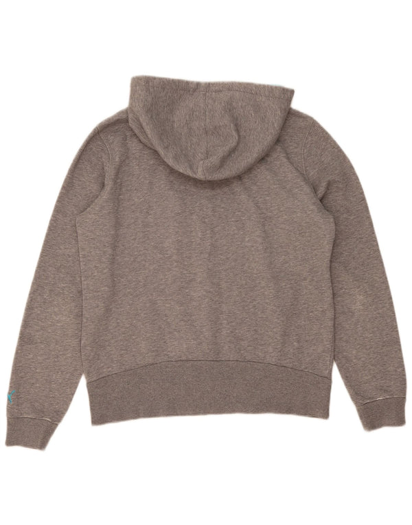 PUMA Damen Graphic Hoodie Pullover UK 16 Large Grau meliert