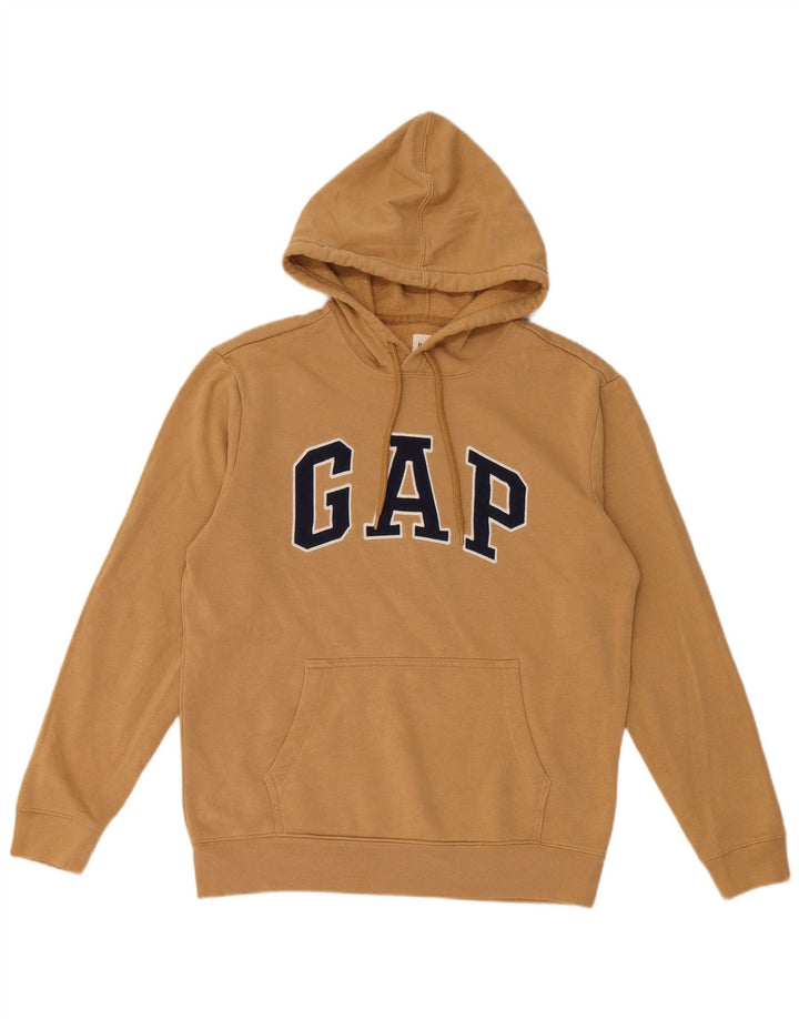 Gap Herren-Kapuzenpullover mit Grafik, Größe S, beige, Baumwolle