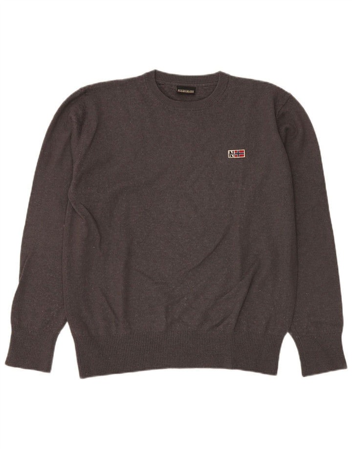 NAPAPIJRI Damen-Pullover mit Rundhalsausschnitt, Gr. 20, 2XL, Grau