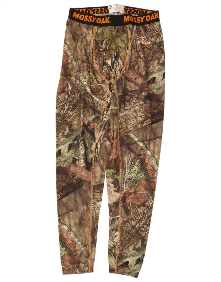 Mossy Oak Herren-Leggings mit Grafik, mittleres Khaki-Tarnmuster, Polyester