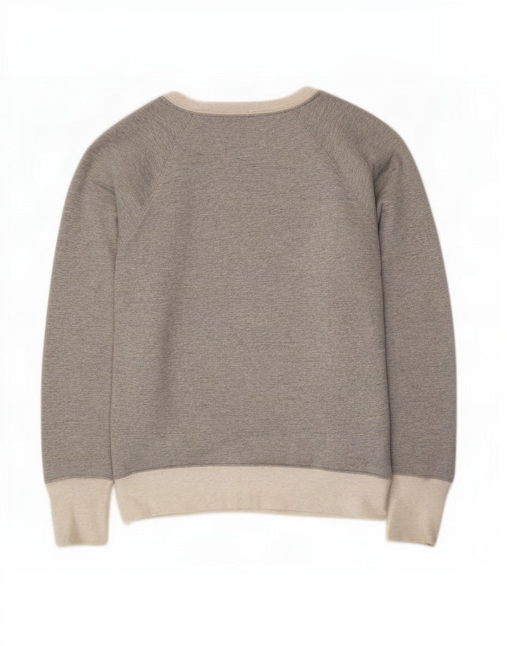 Champion Damen Grafik-Sweatshirt-Pullover UK 6 XS Grau Polyester
