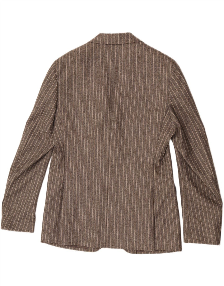 Seventy Herren-Blazer mit 2 Knöpfen, IT 50, große grau gestreifte Wolle