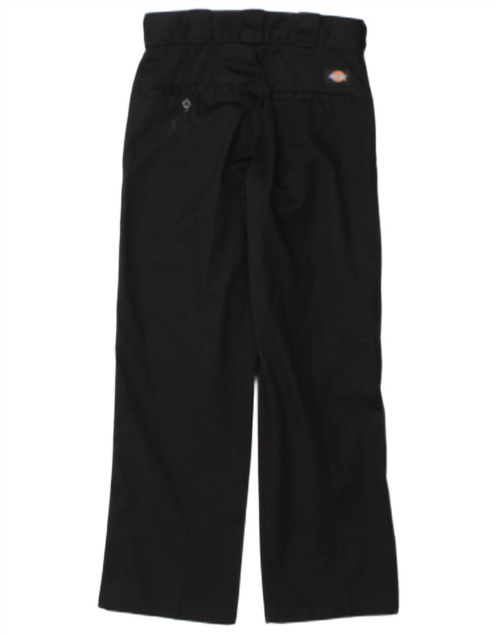 Dickies Damen gerade Chinohose W26 L28 Schwarz Polyester