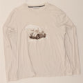 TRUSSARDI Womens Graphic Top Long Sleeve UK 18 XL White Vintage Trussardi and Second-Hand Trussardi from Messina Hembry 