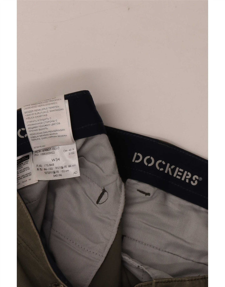 Dockers Herren Cargo-Shorts W34, große Khaki-Baumwolle