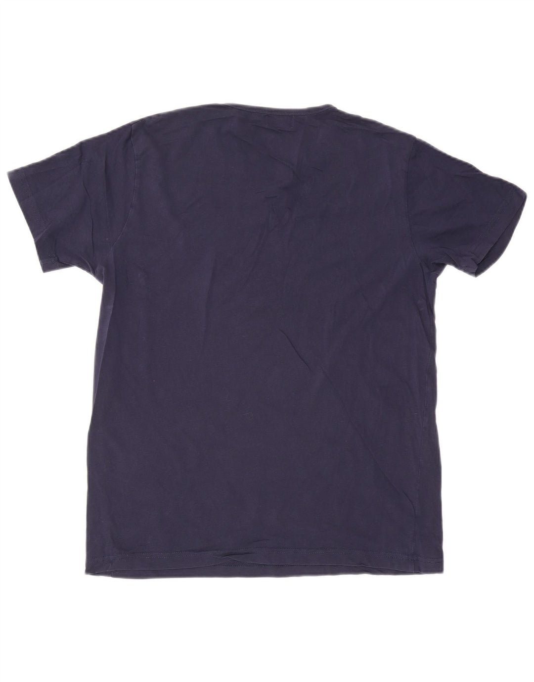 Lyle & Scott Herren T-Shirt Top Large Marineblau Baumwolle