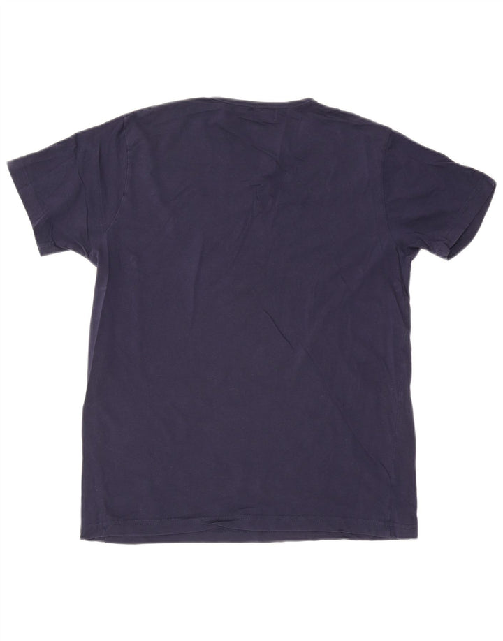 Lyle & Scott Herren T-Shirt Top Large Marineblau Baumwolle