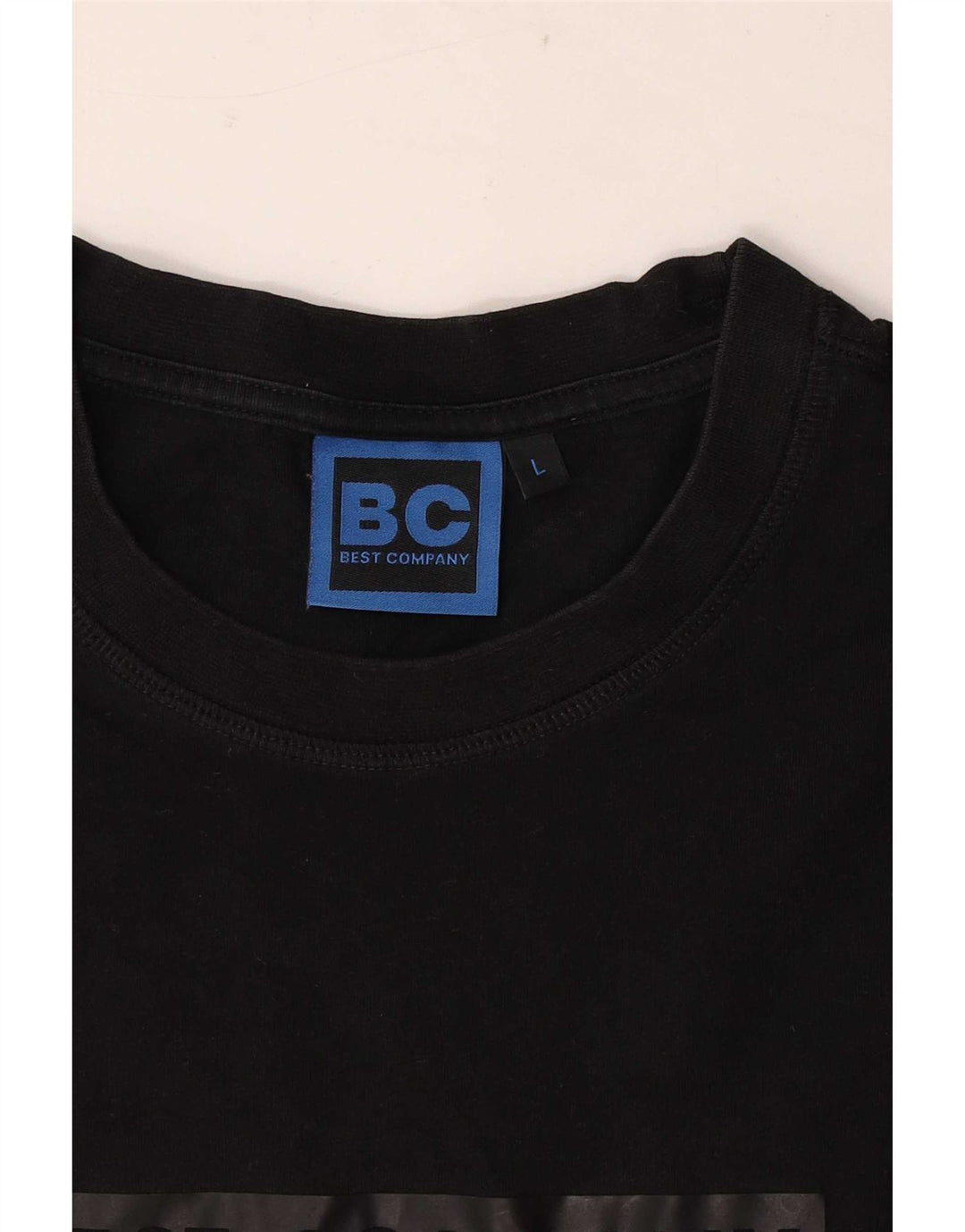 Best Company Herren-T-Shirt mit Grafik, Größe L, Schwarz
