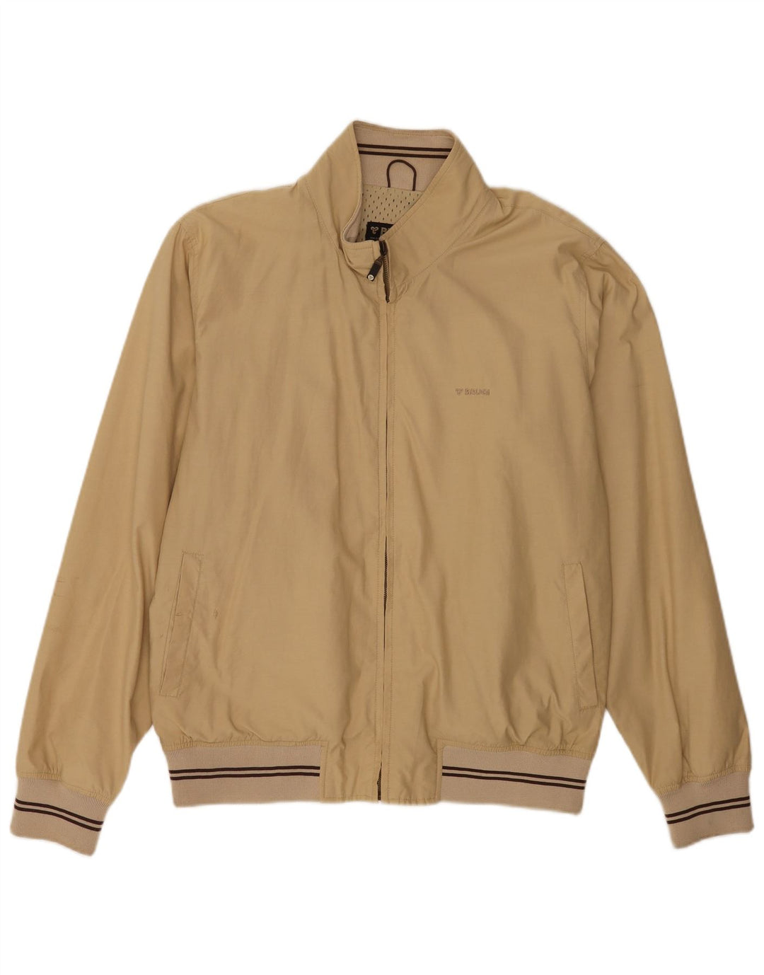 Brugi Herren Bomberjacke UK 42 XL Beige Baumwolle