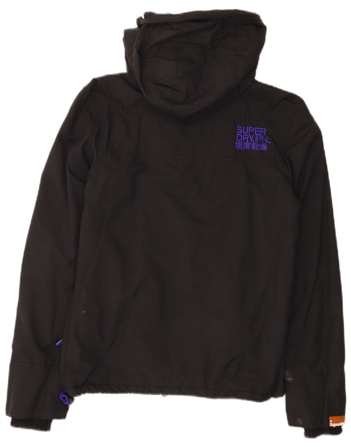 Superdry Damen The Windcheater Graphic Windjacke UK 2 2XS Schwarz