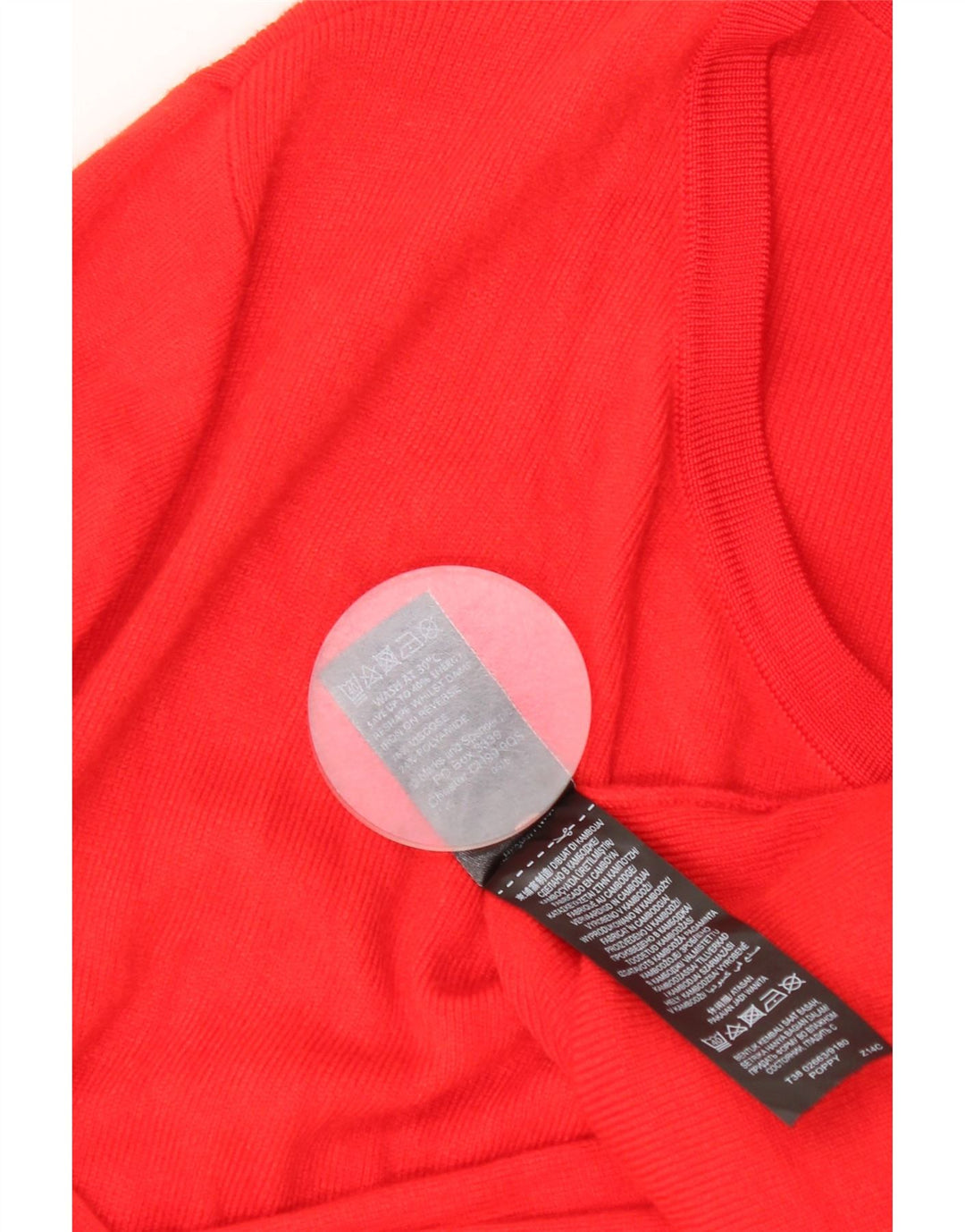 Marks & Spencer Damen Longline Open Cardigan Pullover UK 16 Large Rot