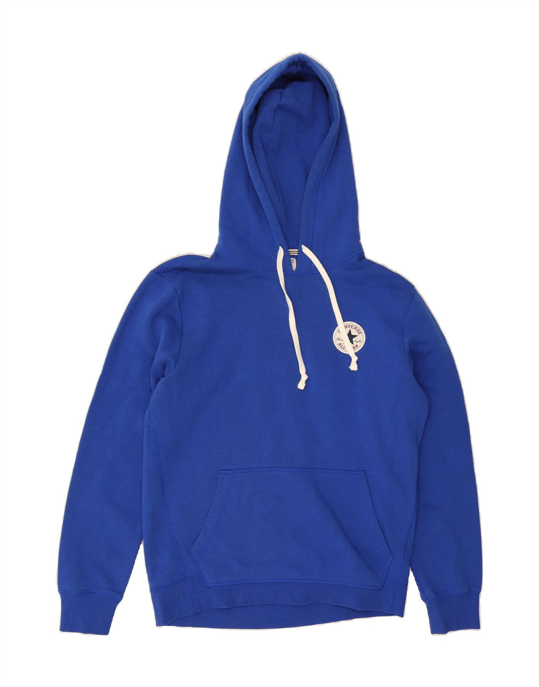 CONVERSE Mens Hoodie Jumper Small Blue Cotton Vintage Converse and Second-Hand Converse from Messina Hembry 