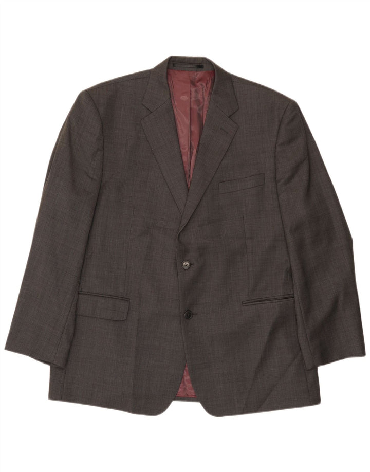 John Lewis Herren-Blazer mit 2 Knöpfen, UK 40, große graue Wolle