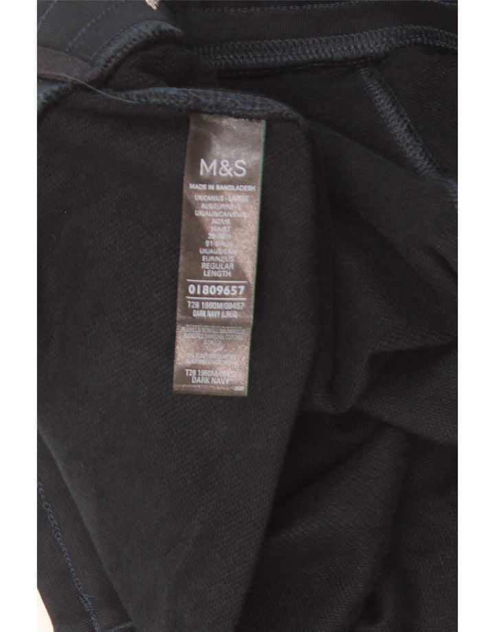 Marks & Spencer Herren-Sportshorts, groß, marineblaue Baumwolle