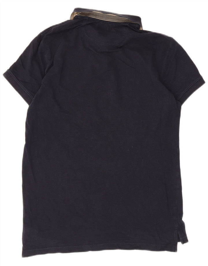 Massimo Dutti Herren Slim Fit Poloshirt Small Marineblau