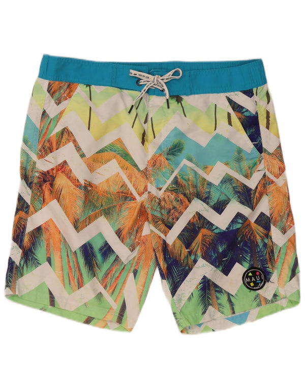 Maui Maui Damen Badeshorts UK 14 Medium Mehrfarbig Chevron