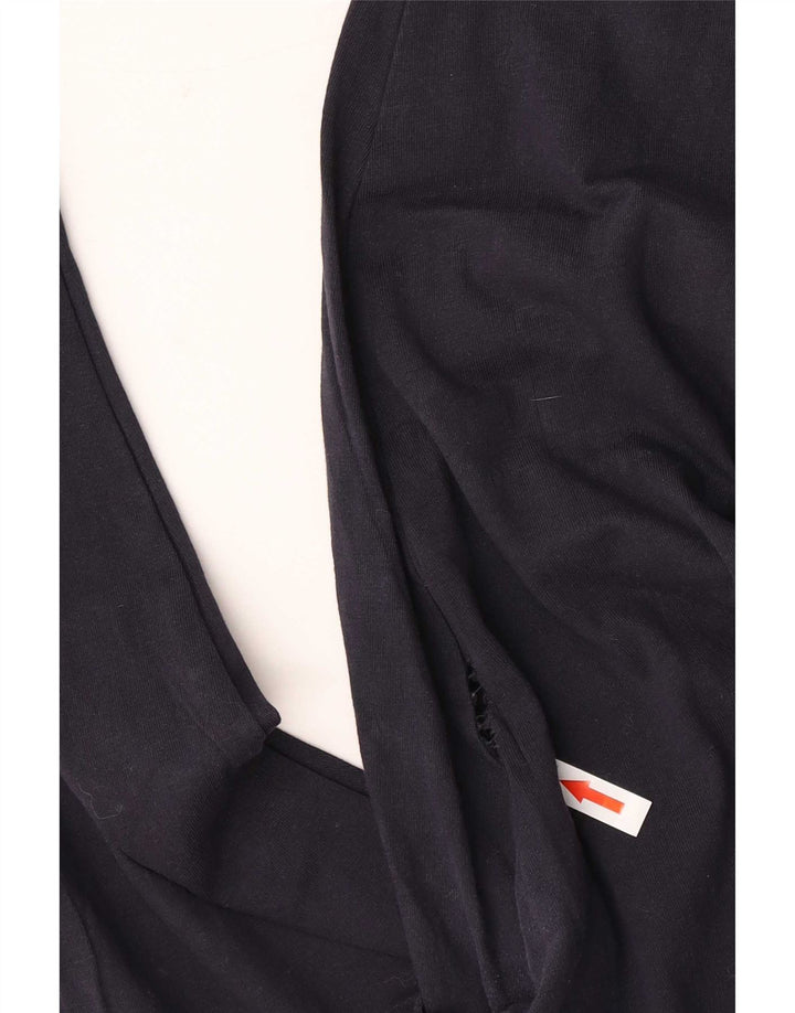 Marks & Spencer Damen Crop Leggings UK 10 Small Marineblaue Baumwolle