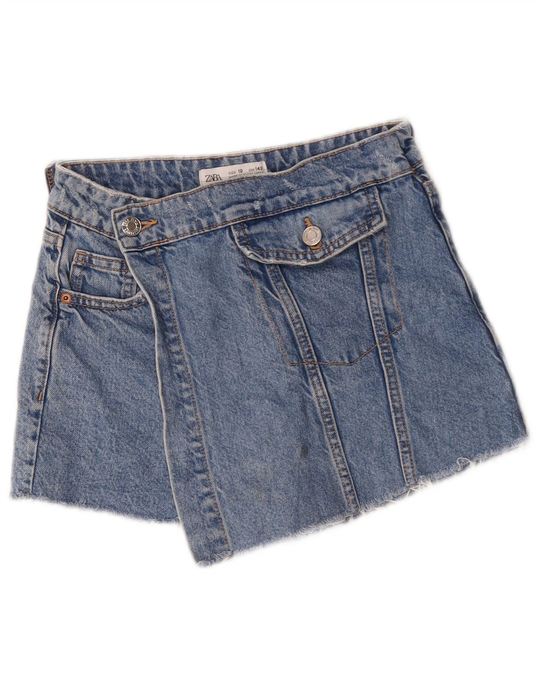 Zara Jeansshorts für Mädchen, 9–10 Jahre, W24, Blau