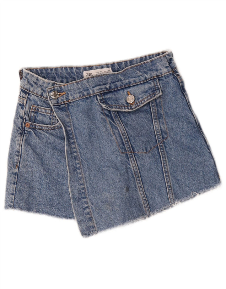 Zara Jeansshorts für Mädchen, 9–10 Jahre, W24, Blau